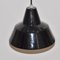 Schwarze Emaillierte Metall Lampe 2