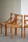 Mid-Century Danish Brutalist Dining Chairs in Pine & Papercord, 1970s, Set of 6 5