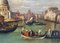 After Canaletto, Venice, Italian Landscape Painting, 2009, Oil on Canvas, Framed 5