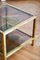 Brass Tables with Glass Shelves, 1970s, Set of 2 5