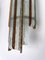 Italian Hammered Glass and Wrought Iron Sconce from Biancardi, 1970s 5