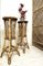 Mid-Century French Rattan and Bamboo Plant Stands, Set of 2 2