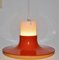 Schwedische Lampe in Orange & Weiß von Aneta Vaxjo 4
