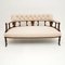 Victorian Solid Wood Settee, 1890s 1