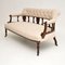 Victorian Solid Wood Settee, 1890s 3