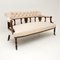 Victorian Solid Wood Settee, 1890s 2