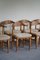 Chaises de Salle à Manger en Chêne Rembourré en Laine d'Agneau par Henning Kjærnulf, 1960s, Set de 10 3