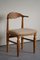 Dining Chairs in Oak Reupholstered in Lambswool by Henning Kjærnulf, 1960s, Set of 10, Image 7