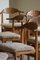 Sillas de comedor de roble retapizado de lana de Henning Kjærnulf, años 60. Juego de 10, Imagen 10