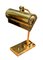 Mid-Century Brass Banker's Lamp with Brass Pivotable Shade & Ebonised Desktop Switch 3