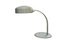 Mid-Century Italian Grey Curved Aluminium Desk Lamp with Ebonised Rear Toggle Switch, 1960s 1