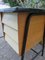 Kleiner Asymmetrischer Modernistischer Schreibtisch mit 3 Schubladen, Frankreich, 1950 3