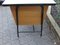 Kleiner Asymmetrischer Modernistischer Schreibtisch mit 3 Schubladen, Frankreich, 1950 6