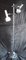 Deutsche Verstellbare Stehlampe mit 2 Leuchten und verchromtem Metallrahmen, schwarzer Kunststoffhalterung und Chromreflektoren von Staff, 1970er 3