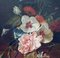 J. Robis, Bodegón italiano de flores, óleo sobre lienzo, enmarcado, Imagen 5