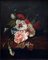 J. Robis, Bodegón italiano de flores, óleo sobre lienzo, enmarcado, Imagen 2