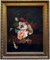 J. Robis, Bodegón italiano de flores, óleo sobre lienzo, enmarcado, Imagen 1