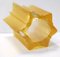 Art Deco Star Shaped Yellow Glass Vase Attributed to Pierre D'avesn for Daum, Image 9
