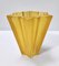 Art Deco Star Shaped Yellow Glass Vase Attributed to Pierre D'avesn for Daum, Image 1