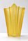 Art Deco Star Shaped Yellow Glass Vase Attributed to Pierre D'avesn for Daum, Image 5