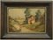 Country Scene, Italian Painting, 2006, Oil on Board, Framed, Image 1