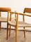 Mid-Century Danish Model 56 Chairs in Oak by Niels O. Møller for JL Mollers Møbelfabrik, 1950, Set of 4, Image 5