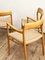 Mid-Century Danish Model 56 and 75 Chairs in Oak by Niels O. Møller for JL Mollers Møbelfabrik, 1950, Set of 6, Image 10