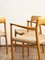 Mid-Century Danish Model 56 and 75 Chairs in Oak by Niels O. Møller for JL Mollers Møbelfabrik, 1950, Set of 6, Image 9