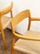 Mid-Century Danish Model 56 and 75 Chairs in Oak by Niels O. Møller for JL Mollers Møbelfabrik, 1950, Set of 6, Image 6