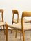 Mid-Century Danish Model 75 Chairs in Oak by Niels O. Møller for JL Møllers Møbelfabrik, 1950s, Set of 4 10