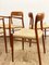 Mid-Century Danish Model 56 & 75 Chairs in Teak by Niels O. Møller for JL Mollers Møbelfabrik, 1950, Set of 6 11