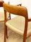 Mid-Century Danish Chairs Model 56 by Niels O. Møller for J. L. Mollers Møbelfabrik, 1950s, Set of 2, Image 14