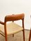 Mid-Century Danish Model 56 Chairs in Teak by Niels O. Møller for JL Mollers Møbelfabrik, 1950s, Set of 2 12