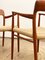 Mid-Century Danish Model 56 Chairs in Teak by Niels O. Møller for JL Mollers Møbelfabrik, 1950, Set of 4, Image 7