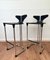 Modern Black and Chromed Barstools from Casamania, Set of 2 3