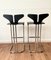 Modern Black and Chromed Barstools from Casamania, Set of 2, Image 4