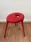 Roter Eskilstuna Three Pod Hocker aus Metall & Wolle von Ikea, 1990er 5