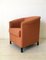 Orangefarbener Modell Aura Armlehnstuhl von Paolo Piva für Wittmann 4