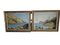 Mallorca Beaches Landscape Paintings, Oil on Board, Framed, Set of 2, Image 1