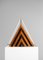 Italian Acrylic Glass and Wood Pyramid Table Lamp in the Style of Tobia Scarpa, 1980s 10