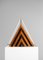 Italienische Pyramiden Tischlampe aus Acrylglas & Holz im Stil von Tobia Scarpa, 1980er 10