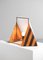 Italian Acrylic Glass and Wood Pyramid Table Lamp in the Style of Tobia Scarpa, 1980s 13