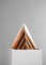 Lampada da tavolo a forma di piramide in vetro acrilico e legno, Italia, anni '80, Immagine 9