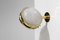 Italian Sconces in Frosted Glass and Brass by Sergio Mazza for Artemide, Set of 2 14