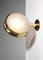 Applique in vetro satinato e ottone di Sergio Mazza per Artemide, Italia, set di 2, Immagine 5