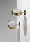 Italian Sconces in Frosted Glass and Brass by Sergio Mazza for Artemide, Set of 2 1