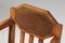 Poltrona Art Déco in quercia e velluto marrone, Francia, Immagine 14