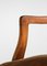 Französischer Art Deco Eichenholz Armlehnstuhl in Braunem Samt 8