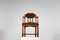 French Art Deco Oak Armchair in Brown Velvet, Image 9