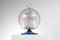 Lámpara de mesa con globo de vidrio iridiscente de Angelo Brotto, años 70, Imagen 18